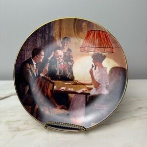 Edwin M Knowles Norman Rockwell Plate